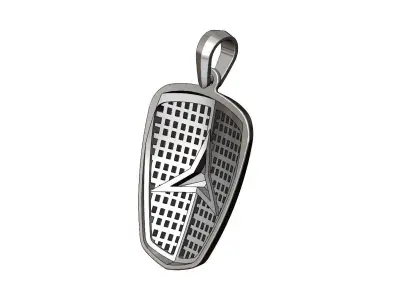 German Mercedes grill star automotive logo pendant charm 3D print model purchase