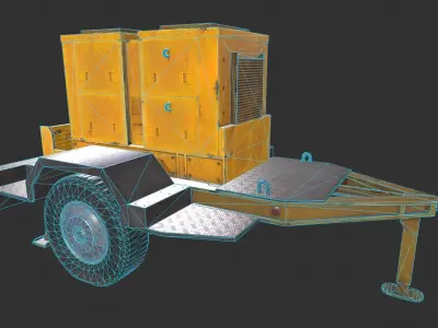 Mobile Generator Low-poly 3D model purchase