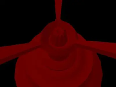 Red large registry Low-poly 3D model