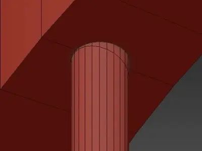 Kylie 1 Light 12  Aged Brass Pendant 3D model