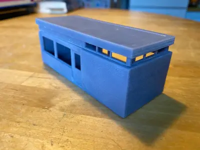 Model Railway - Platform Waiting Room 3D print model