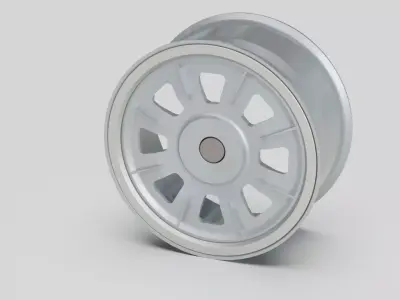 wheel rims car motor garage  3D model