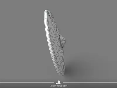 Vikings Shield Textured High Poly 3D Model 3D model