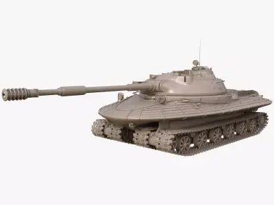Tank Object 279 Clay Mental Ray  3D model