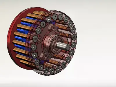 Cycloidal Gear Drive 3D print model