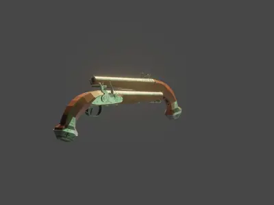 Flintlock Gun 3D model purchase