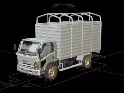 Isuzu Elf Cargo Truck 3D model