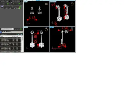 Diamond Earring 3D print model