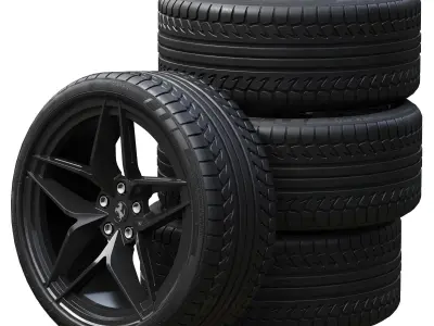 Ferrari wheels 3D model purchase