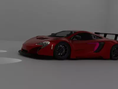 lowpoly racing car  3D model