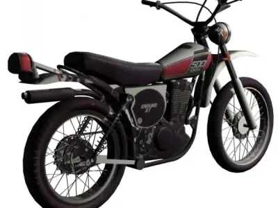 Yamaha XT 500 3D model
