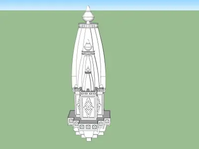 indian temple detail 3D model