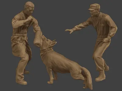 Czechoslovak communist Police K9 006 3D print model
