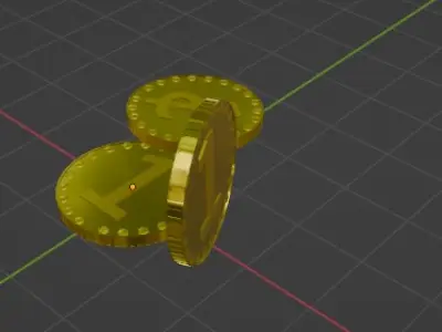 Gold Coin Free low-poly 3D model