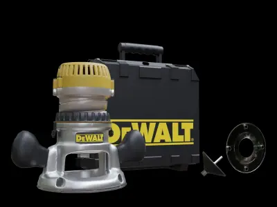Dewalt Router System Tool Low-poly 3D model