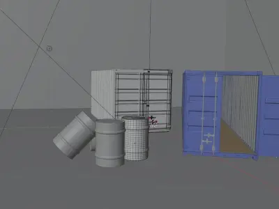Container barrel 3D model