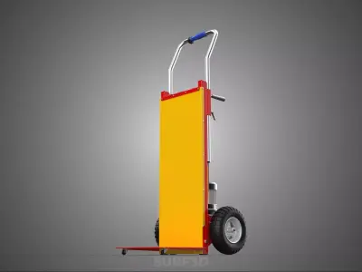 ELECTRIC POWER ASSISTED ENGINE HAND TRUCK STAIR CLIMBING CART 2 3D model