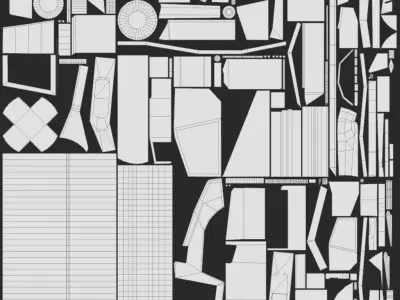 Road Roller Low-poly 3D model buy