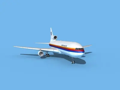 Lockheed L1011 United Airlines 1 3D model