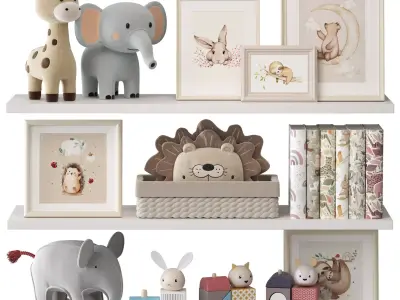 Decor for Kids Room 03 3D model
