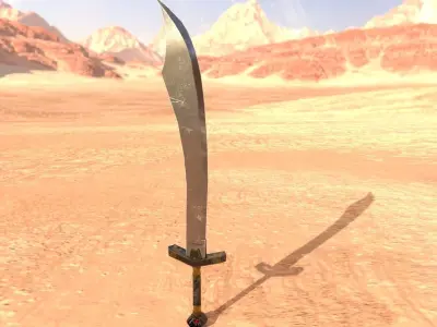 Persian Sword Low-poly 3D model