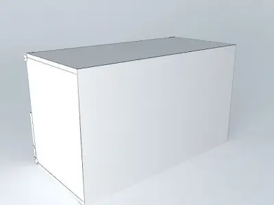 Indiana red pine dresser 3D model