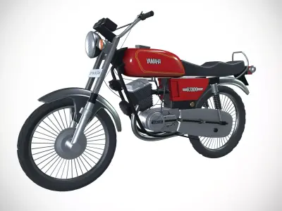 Yamaha RX 100 Motorcycle 3D model