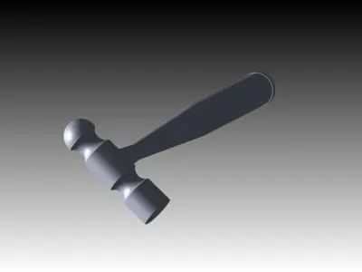 Ball Peen Hammer Free 3D model purchase