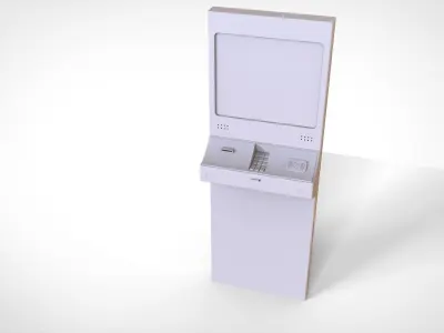 Electronic borrowing machine 3D model