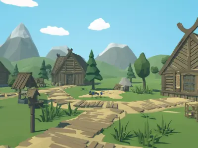 RPG Poly Pack - Lite Free low-poly 3D model