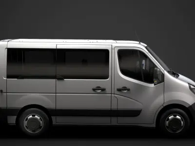 Vauxhall Movano L1H1 WindowVan 2020 3D model
