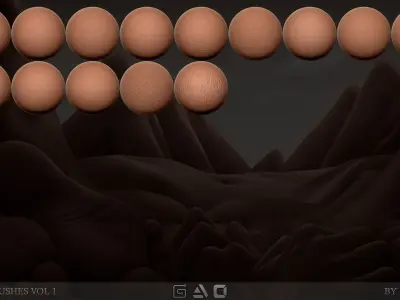150-Organic-Brushes-Vol1 organic skin k brushes 3D model