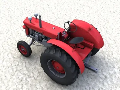 Massey Ferguson 98 1954 Tractor 3D model