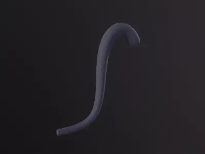 Cat Tail 3D Model Low-poly 3D model