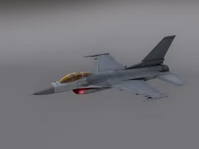 Pack Falcon Fighter Jets - 14 Aircrafts Low-poly 3D model