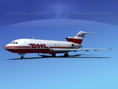Boeing 727-100 DHL Cargo 3D model