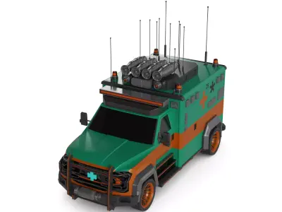 Ambulance 3D model get