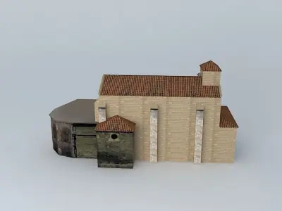 Antigua St. Nicholas Church.  Free 3D model
