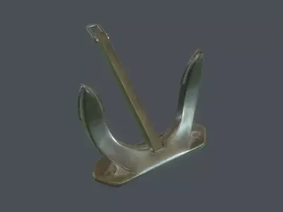 Ship anchor Low-poly 3D model purchase