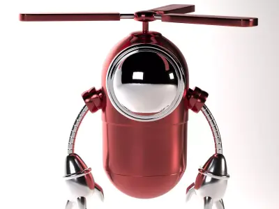 Robot helicopter 3D model