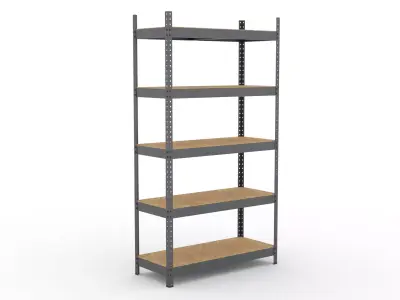 Storage shelves Low-poly 3D model purchase