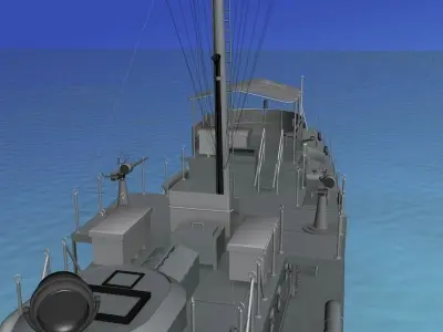 USS PC-744 Subchaser  3D model