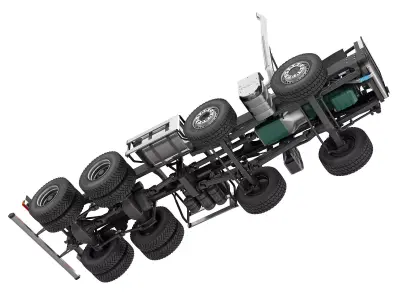 Truck Chassis 8X4 3D model