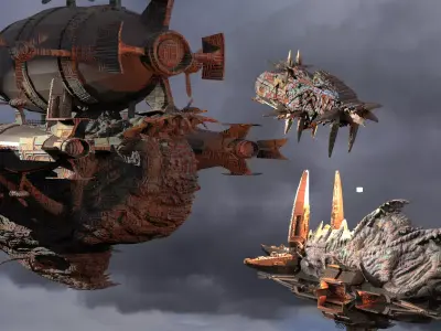 Genma Zeppelin 3 versions 3D model