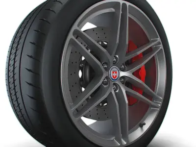 HRE P106 wheels 3D model