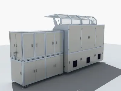 Industrial Equipment 16-Automatic Cut  Detection Production Line 3D model