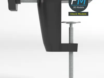 Clamp for desktop lamp 2 3D model