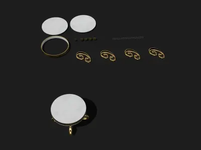 Lux cake table 3D model