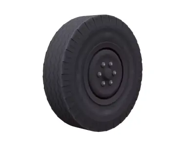 Just tire Low-poly 3D model