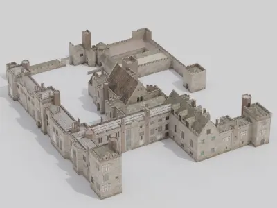 Penshurst Place Low-poly 3D model